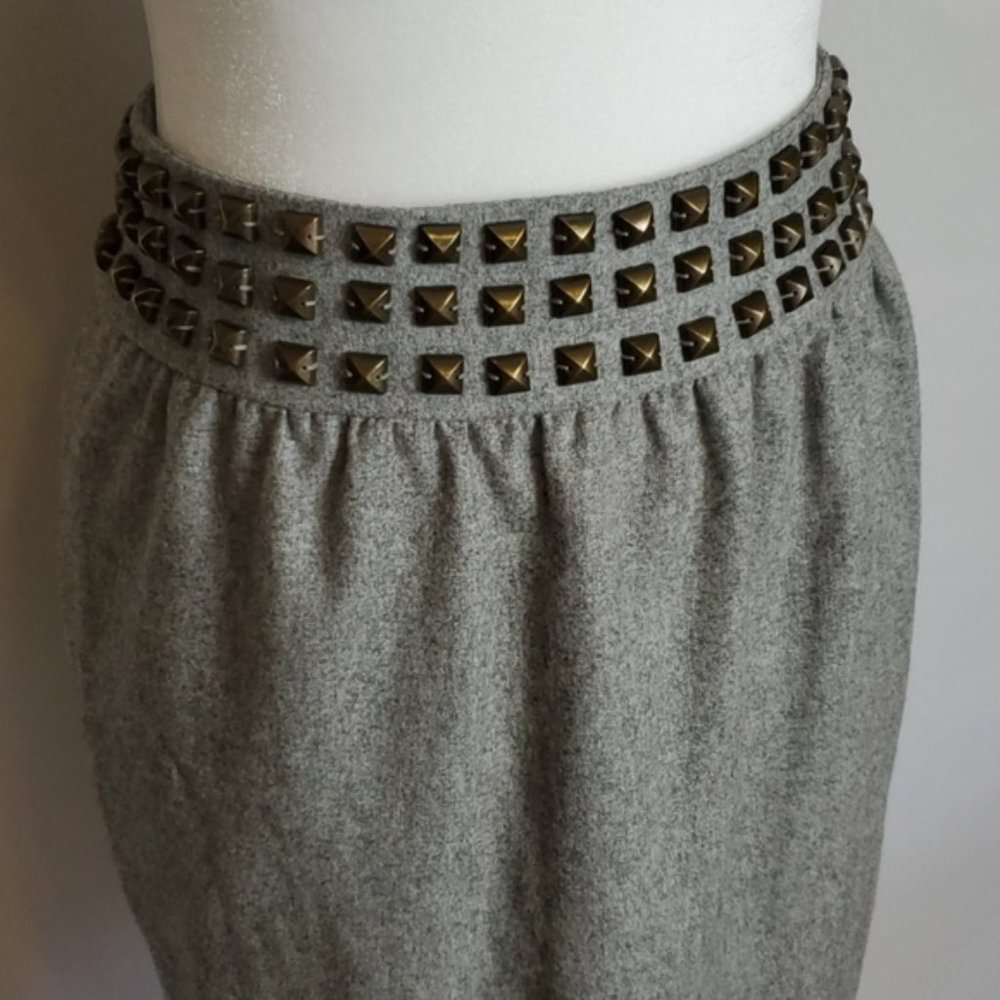Anthropologie Silence & Noise 66170 Studded Skirt
